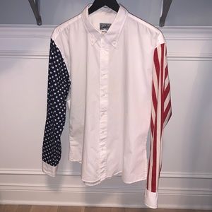 Leo & Lee’s American flag shirt men’s XL